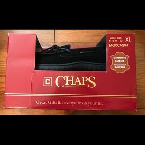 Men’s size XL Chaps black slippers